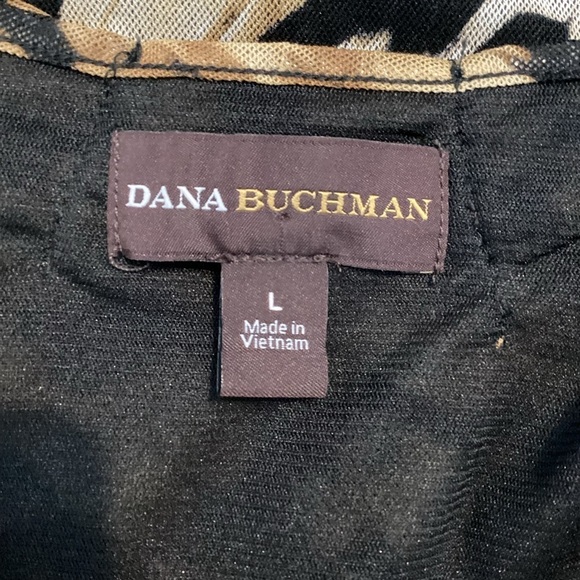 Dana Buchman Abstract Print Cap Top Size L Multicolor - Picture 6 of 7